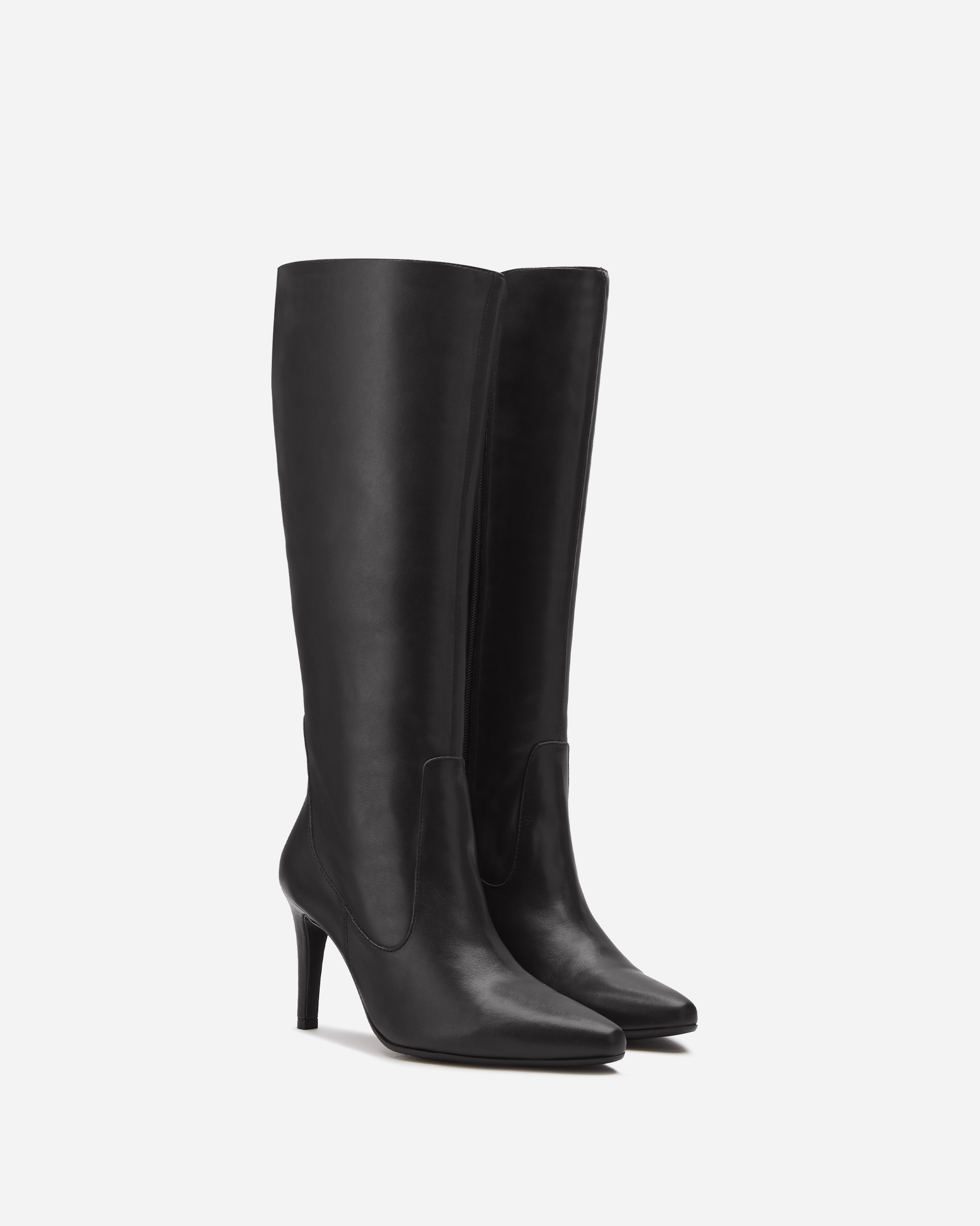 Botas altas Freya de piel negra